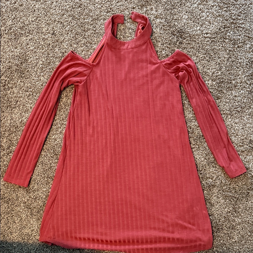 Altar'd State Long Sleeve Cold Shoulder Dress